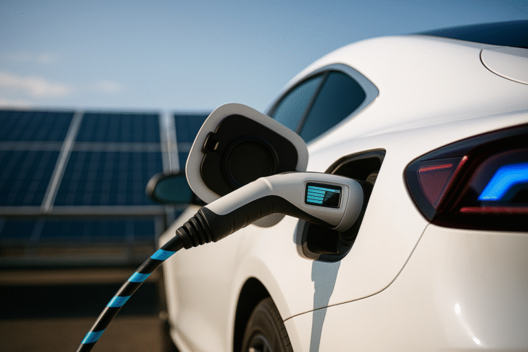 Recharger sa voiture électrique avec des panneaux solaires au Luxembourg