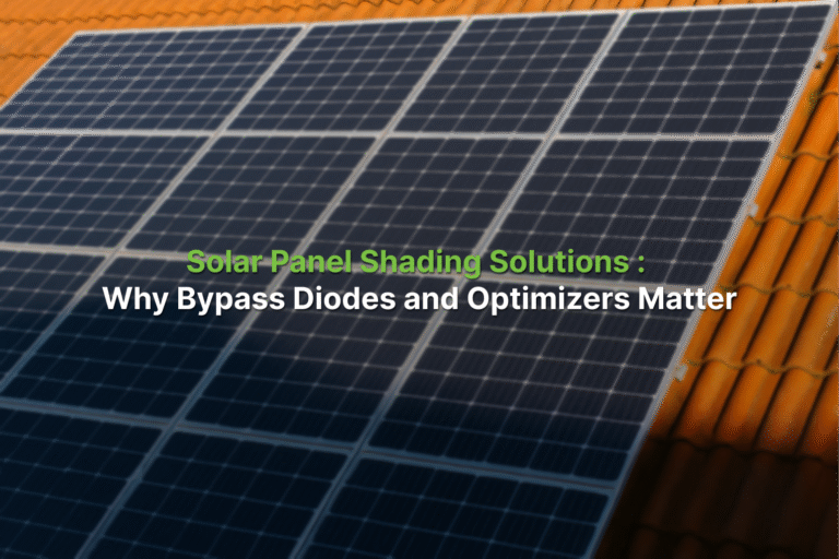 Solar Panel Shading Solutions: Why Bypass Diodes and Optimizers Matter