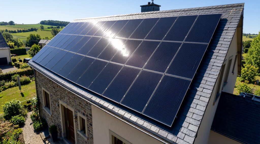 Luxembourg roof - Solar panels