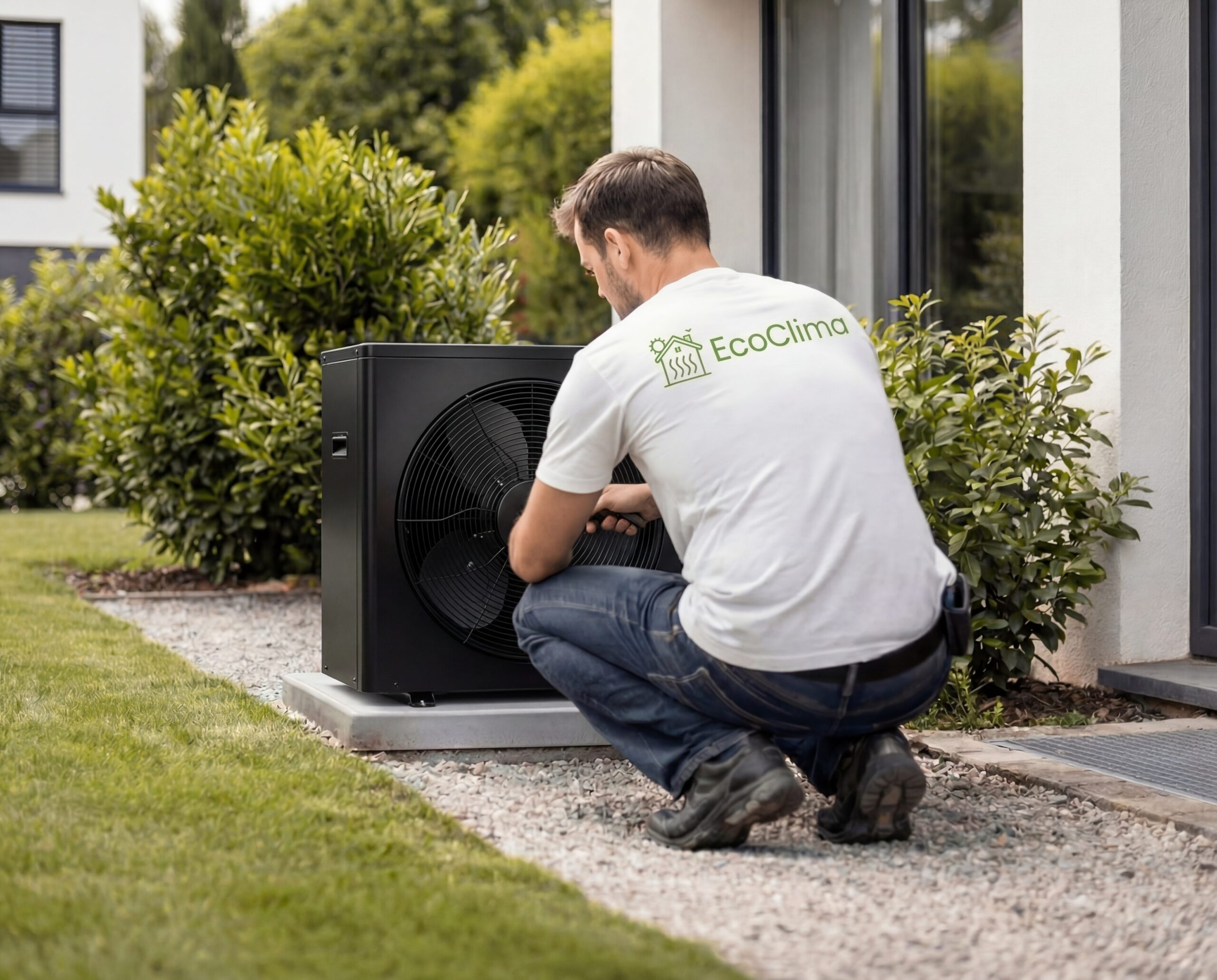 Air-to-water heat pump for an Ecoclima project in Luxembourg