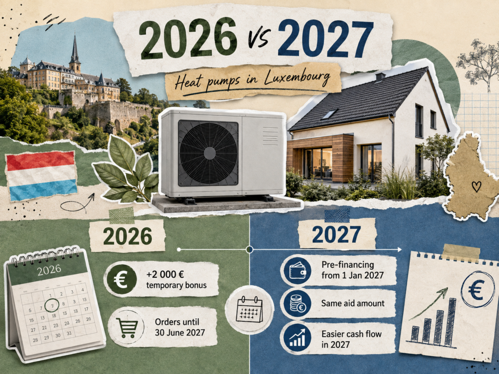 Should you install a heat pump in Luxembourg in 2026 or wait until 2027?